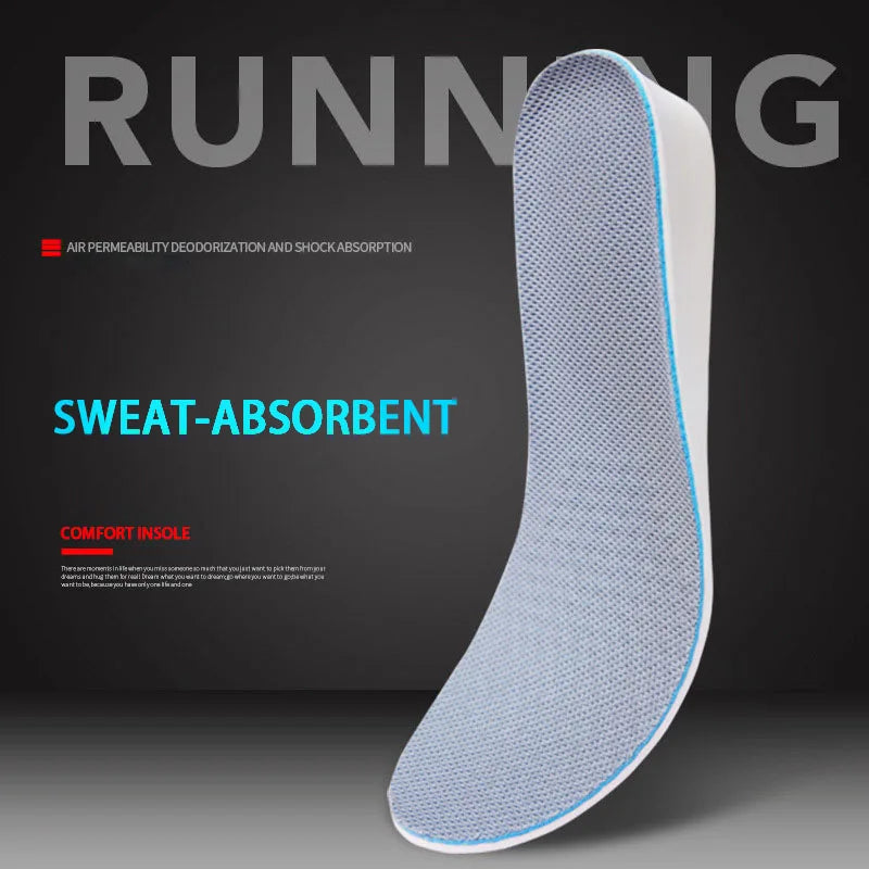 Height increase insoles for men/women 1.5/2.5/3.5 cm up invisiable arch support orthopedic insoles shock absorption EVA Material