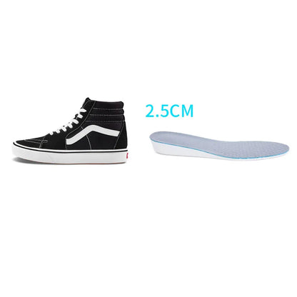 Height increase insoles for men/women 1.5/2.5/3.5 cm up invisiable arch support orthopedic insoles shock absorption EVA Material